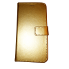 Samsung  Galaxy A7/750  goud boek hoesje met extra vakjes voor pasjes en brief geld
