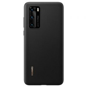 Huawei P40 silicone zwart origineel huawei back cover hoesje