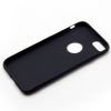 Apple iPhone 7 PLUS / 8 Plus Silicone Stevige Zwart microvezel achterkant hoesje