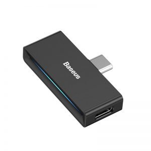 Baseus Adapter USB Type C male naar USB Type C + jack 3,5 mm female