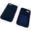 Apple iPhone 6 plus/6S Plus/7 Plus/8 Plus Luxe achterkant TPU hoesje met Pasjes - Donker Blauw