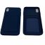 Apple iPhone X/XS Luxe donker blauw achterkant TPU hoesje met Pasjes - Donker Blauw