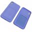 Apple iPhone X/XS Luxe donker blauw achterkant TPU hoesje met Pasjes - Turquoise