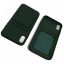 Apple iPhone X/XS Luxe donker blauw achterkant TPU hoesje met Pasjes - Groen