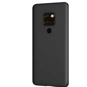 Huawei Mate 20 Pro silicone zwart back cover hoesje