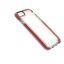 Apple iPhone 7/8/SE-2020 Rood Stevige Siliconen Transparant achterkant hoesje - Rood Transparant