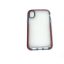 Apple iPhone X/XS Stevige Siliconen Transparant achterkant hoesje - Rood