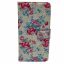 Samsung Galaxy A40 Print Print Portemonnee Telefoonhoesje - Roze bloem