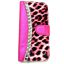 Apple iPhone 6 plus /6S Plus Zwart Glitters Portemonnee Wallet Case - Roze