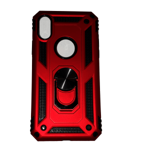 Apple iPhone XR Luxe Extreem Stevige Anti shock hoesje - Magnetisch voor autohouder met Ring Kickstand