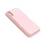 Apple iPhone X/XS Back Cover Luxe High Quality Leather Case hoesje - Roze achterkant