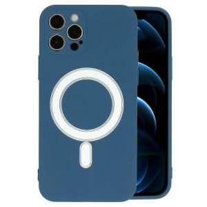 Apple iPhone 12 Pro Max Blauw MagSilicone hoesje
