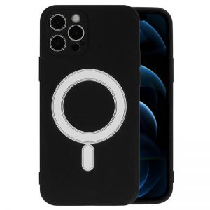Apple iPhone 12 Pro Max Zwart MagSilicone hoesje