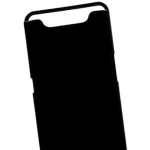 Samsung Galaxy A80 Back Cover Silicone zwart extra stevige hoesje