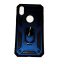 Samsung Galaxy A40 backcover Ring Kickstand hoesje - Donker Blauw