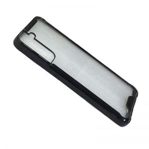 Samsung Galaxy S21/S30 Zwart Clear Extra stevig achterkant hoesje