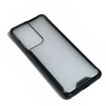 Samsung Galaxy S21/S30 Ultra Zwart TPU rand achterkant Transparant hoesje