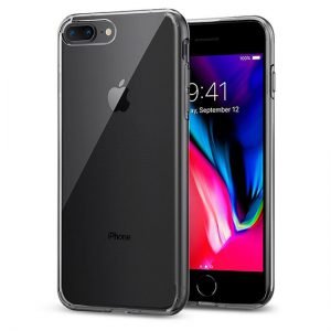 Apple iPhone 7 PLUS / 8 Plus Silicone transparant hoesje met gratis Tempered Glass Screenprotector