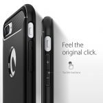Apple iPhone 7 PLUS/ 8 Plus Silicone zwart Spigen hoesje extra stevig