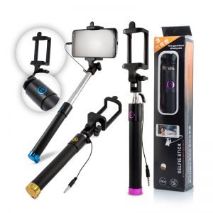 Selfie Stick met ingebouwde Button zelf ontspanner