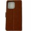 Apple iPhone 13 Pro Portemonnee Wallet Case – TPU  hoesje met pasjes Flip Cover - Boek  beschermend Telefoonhoesje - Bruin