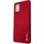 Samsung Galaxy A51 Real Leather Achterkant Telefoon hoesje - Rood