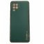 Samsung Galaxy A22 5G Real Leather back cover hoesje - Groen
