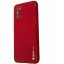 Samsung Galaxy A31 Real Leather Achterkant Telefoon hoesje - Rood