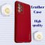 Samsung Galaxy A52 Real Leather back cover hoesje l Camera beschermend hoesje - Rood