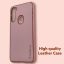 Xiaomi Redmi Note 8 Real Leather back cover hoesje l Redmi Note 8 Pro Camera beschermend hoesje - Roze