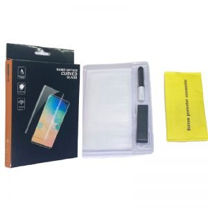Samsung Galaxy S10 Gorilla Tempered Glass Screenprotectors UV-FULL GLUE met Cleaning Set