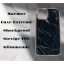 Apple iPhone 13 Stevige Shockproof achterkant Marmer - Zwart