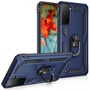 Samsung Galaxy S23 Blauw Met Kickstand Ring Backcover