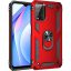 Samsung Galaxy A03S Shockproof Kickstand Ring hoesje - Rood