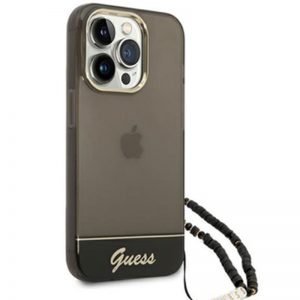 Guess Zwart Transparant hoesje Apple iPhone 14 Pro