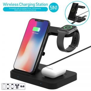 Wireless Charger 5 In 1 Wireless Charging Station For Multiple Devices