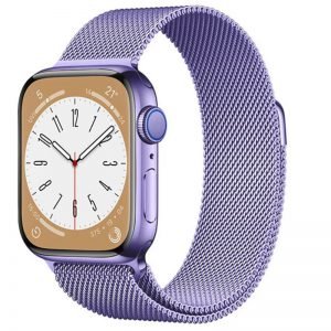 Horloge Bandje Geschikt voor Apple Watch Milanee 38/40/41 mm Paars - Roestvrij staal - Magneet Sluiting