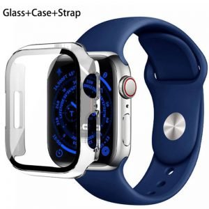 Sportband + TPU hoesje 38/40/41 mm Blauw voor Apple Watch