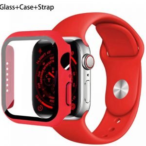 Sportband + TPU hoesje 38/40/41 mm Rood voor Apple Watch