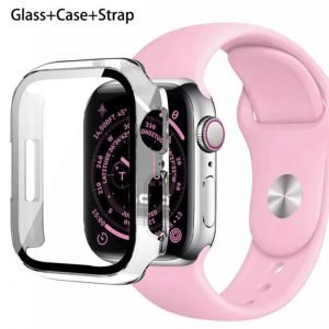Sportband + TPU hoesje 42/44/45/49 mm Roze voor Apple Watch