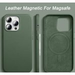 Apple iPhone 14 Pro Max PU Leer Magsafe Dennennaald Groen Hoesje