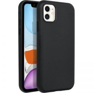 Apple iPhone 11 PU Leer Magsafe Zwart Hoesje