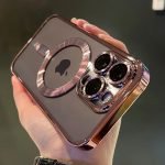 Apple iPhone14 Pro Camerabescherming Magsafe Roze Hoesje