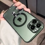 Apple iPhone 13 Pro Camerabescherming Magsafe Groen Hoesje