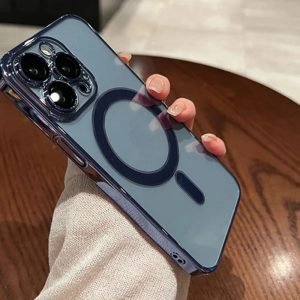 Apple iPhone 15 Plus met Camerabescherming Magsafe Zwart Hoesje