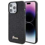 APPLE iPhone 15 PRO MAX  ORIGINELE CASE GUESS DISCO METALEN HARDCASE  ZWART HOESJE