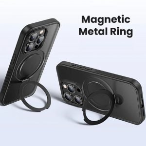 APPLE iPhone 14 Pro Max Ring Magsafe Zwart Hoesje