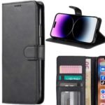 Apple iPhone 15 Book Case Portemonnee Hoesje - Zwart