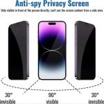 Apple iPhone 15 Pro Gorilla 6D Privacy Glass Screen Protector