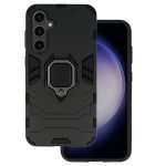 Samsung Galaxy S23 FE Ring Zwart Antishock achterkant hoesje